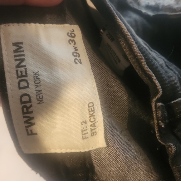 FWRD Denim Distressed Black Denim Jeans - Picture 9 of 9